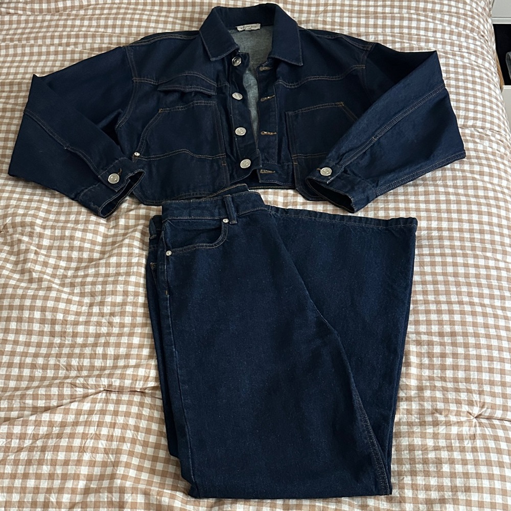 Gianni Bini Denim Jacket and Jeans Set